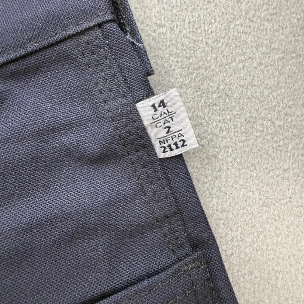 Tyndale FR K290T Flame Resistant Work Pants Straight Fit 42x32 Blue Workwear